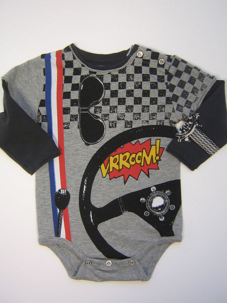 Mini Shatsu Speeder Vroom Long Sleeve One Piece