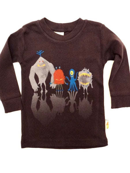 Charlie Rocket Infant Monster Line Up Long Sleeve Tee