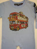 Mini Monster Double Decker London Bus One Piece Romper