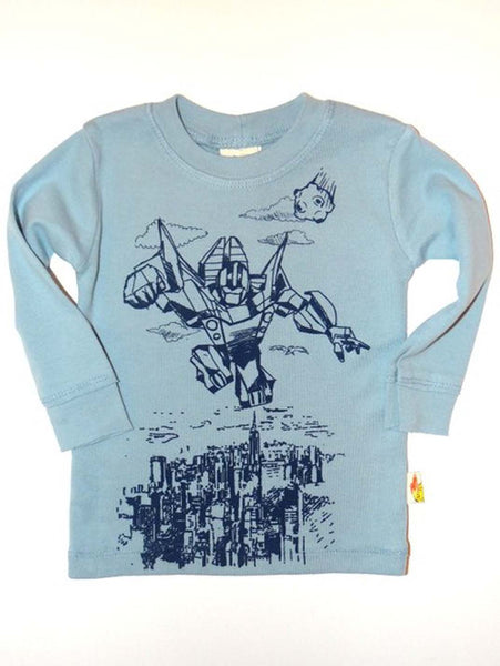 Charlie Rocket Infant Transformer Long Sleeve Tee