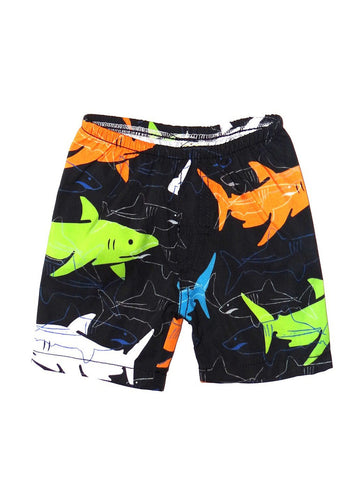 Charlie Rocket Linear Sharks Infant Swim Shorts