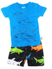Charlie Rocket Linear Sharks Infant Swim Shorts