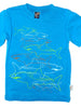 Charlie Rocket Linear Sharks Short Sleeve Shirt