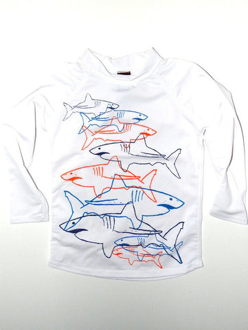 Charlie Rocket Linear Sharks Rash Guard