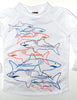 Charlie Rocket Linear Sharks Rash Guard