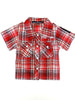 Mini Monster Plaid Camp Short Sleeve Shirt