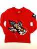 Monster Republic Red Keep Calm Long Sleeve Tee