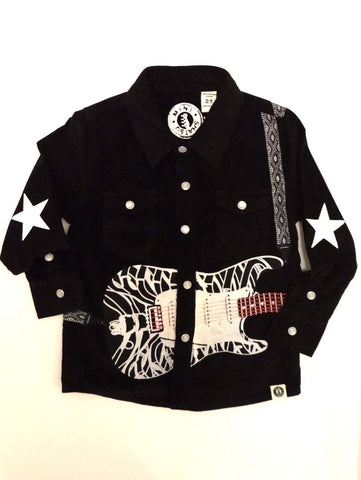 Mini Shatsu Electric Guitar Long Sleeve Button Down