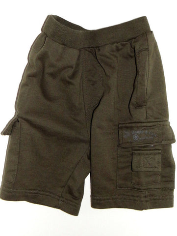 Wild Mango Olive French Terry Cargo Shorts